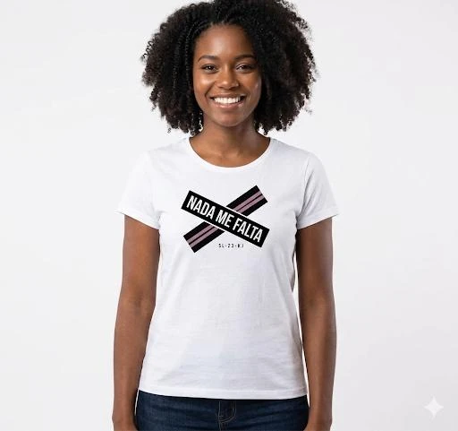 Camiseta feminina 100 algodão